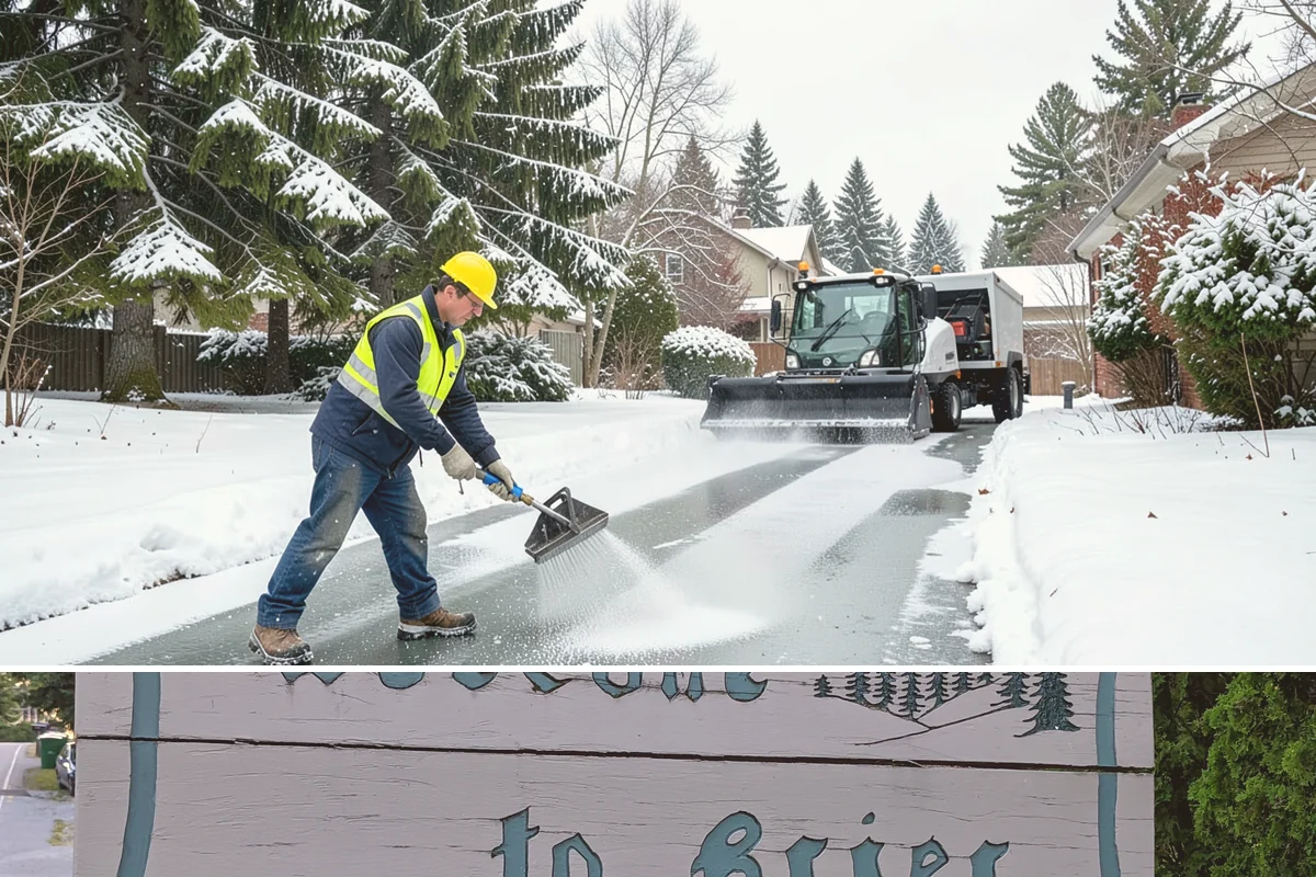 Utility Access Clearing in Brier, Snohomish County, WA - Maintained after each snowfall throughout the winter season so critical access is never blocked.