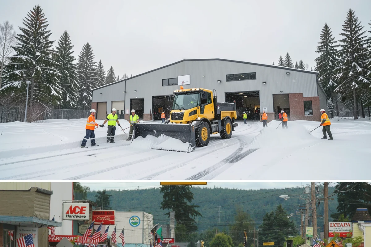Utility Access Clearing in Carnation, King County, WA - Maintained after each snowfall throughout the winter season so critical access is never blocked.