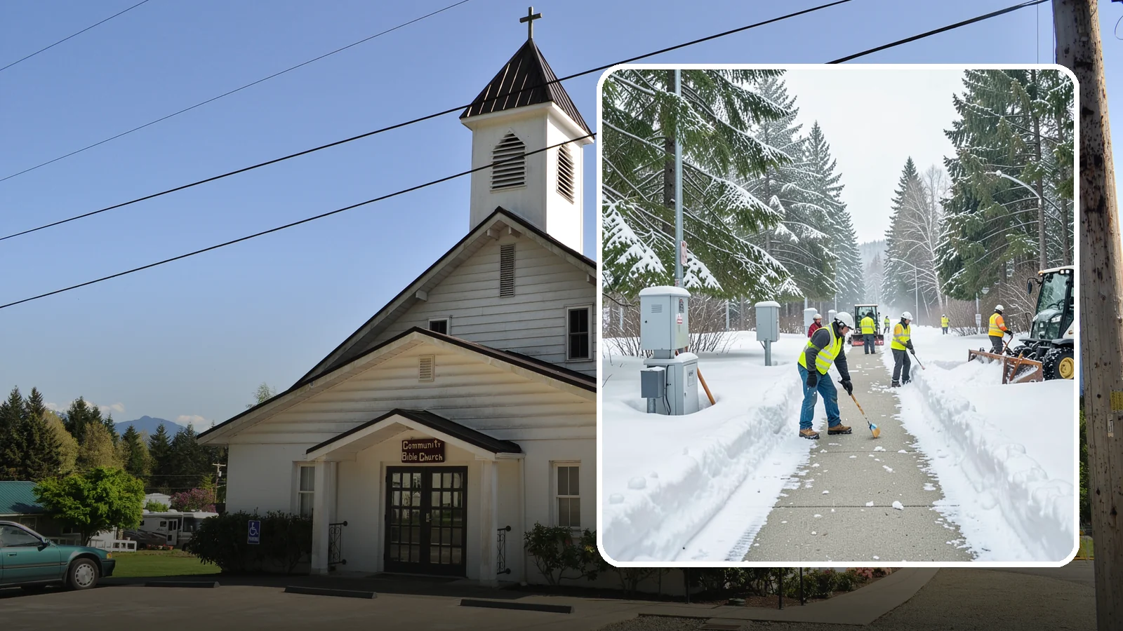 Utility Access Clearing in Concrete, Skagit County, WA - We clear snow from utility panels, meters, shutoffs, and vaults so crews can reach critical systems in any Western Washington...