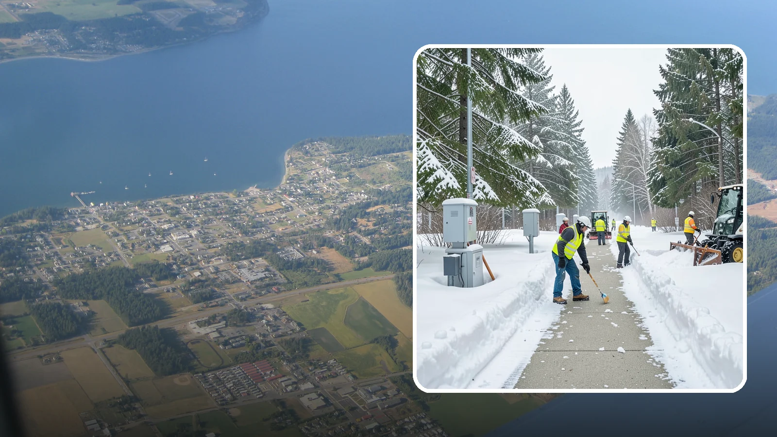 Utility Access Clearing in Coupeville, Island County, WA - We clear snow from utility panels, meters, shutoffs, and vaults so crews can reach critical systems in any Western Washington...