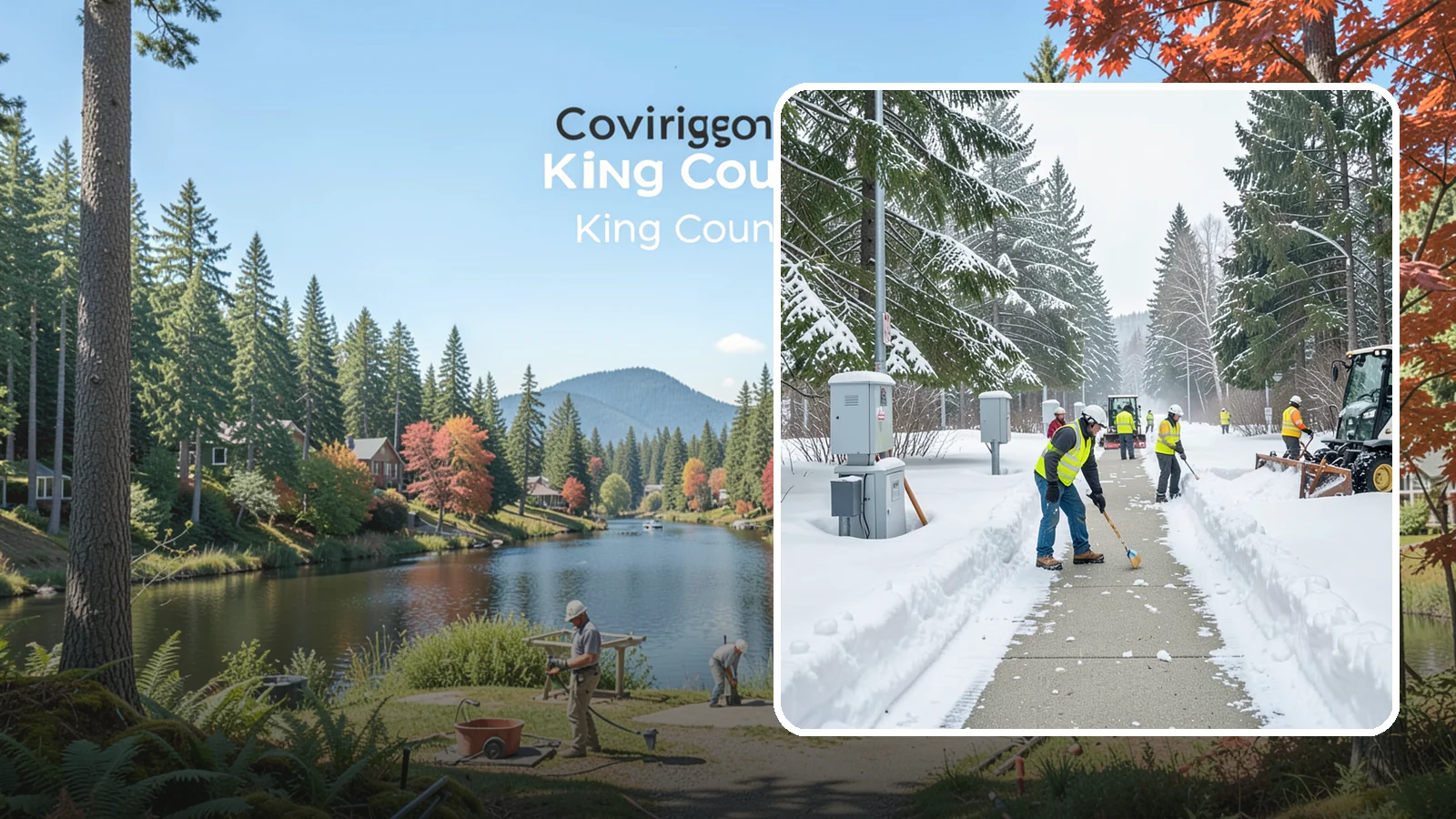 Utility Access Clearing in Covington, King County, WA - We clear snow from utility panels, meters, shutoffs, and vaults so crews can reach critical systems in any Western Washington...