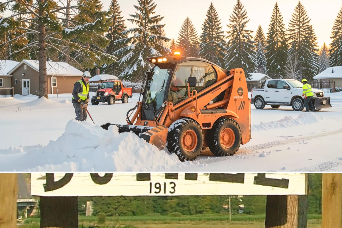 Utility Access Clearing in Duvall, King County, WA - Maintained after each snowfall throughout the winter season so critical access is never blocked.
