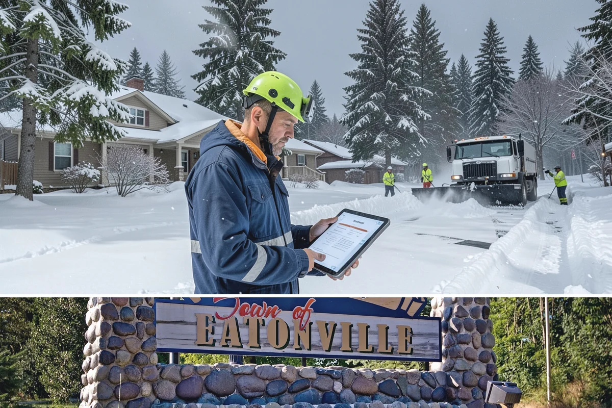 Utility Access Clearing in Eatonville, Pierce County, WA - Maintained after each snowfall throughout the winter season so critical access is never blocked.