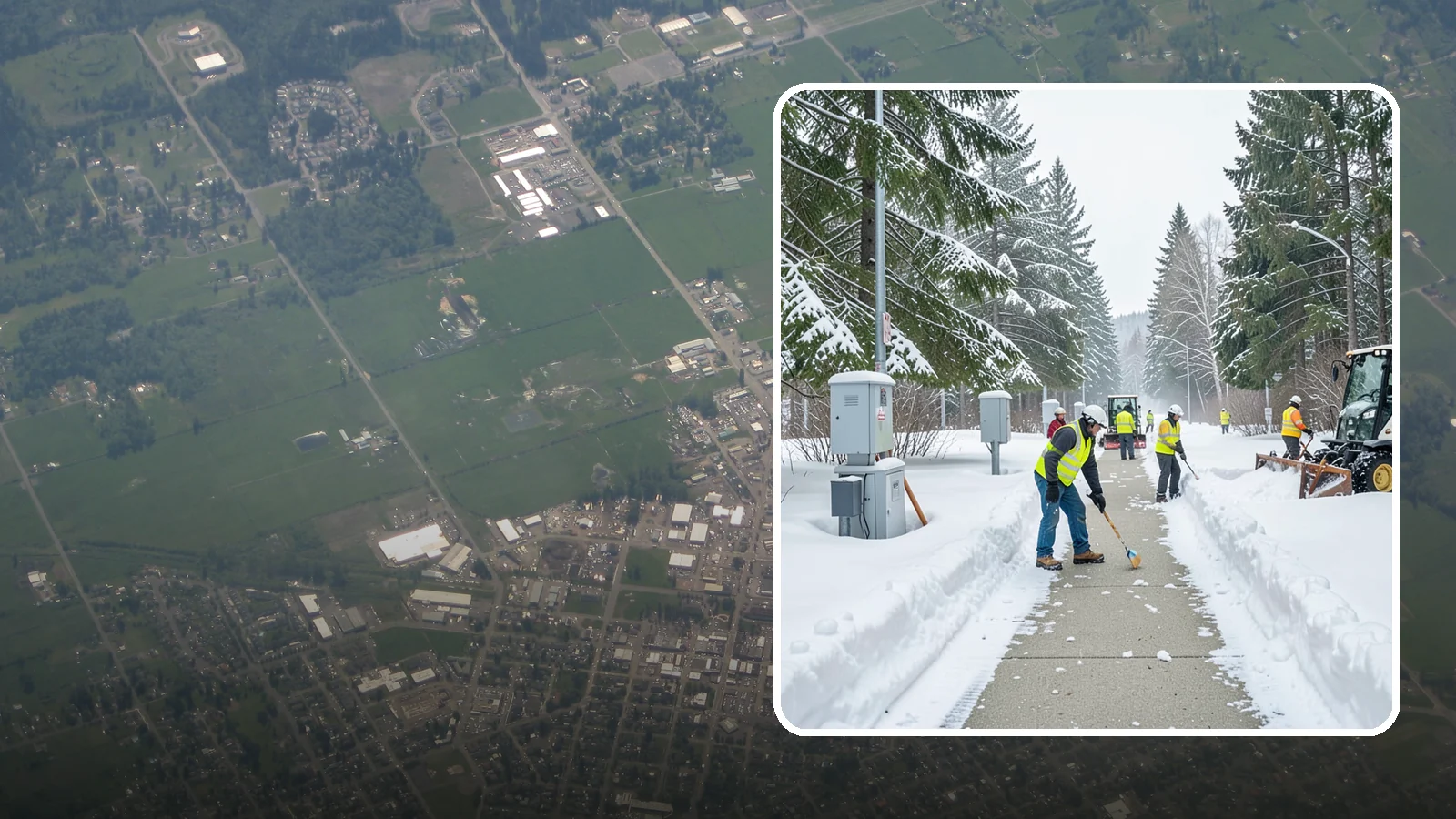 Utility Access Clearing in Enumclaw, King County, WA - We clear snow from utility panels, meters, shutoffs, and vaults so crews can reach critical systems in any Western Washington...