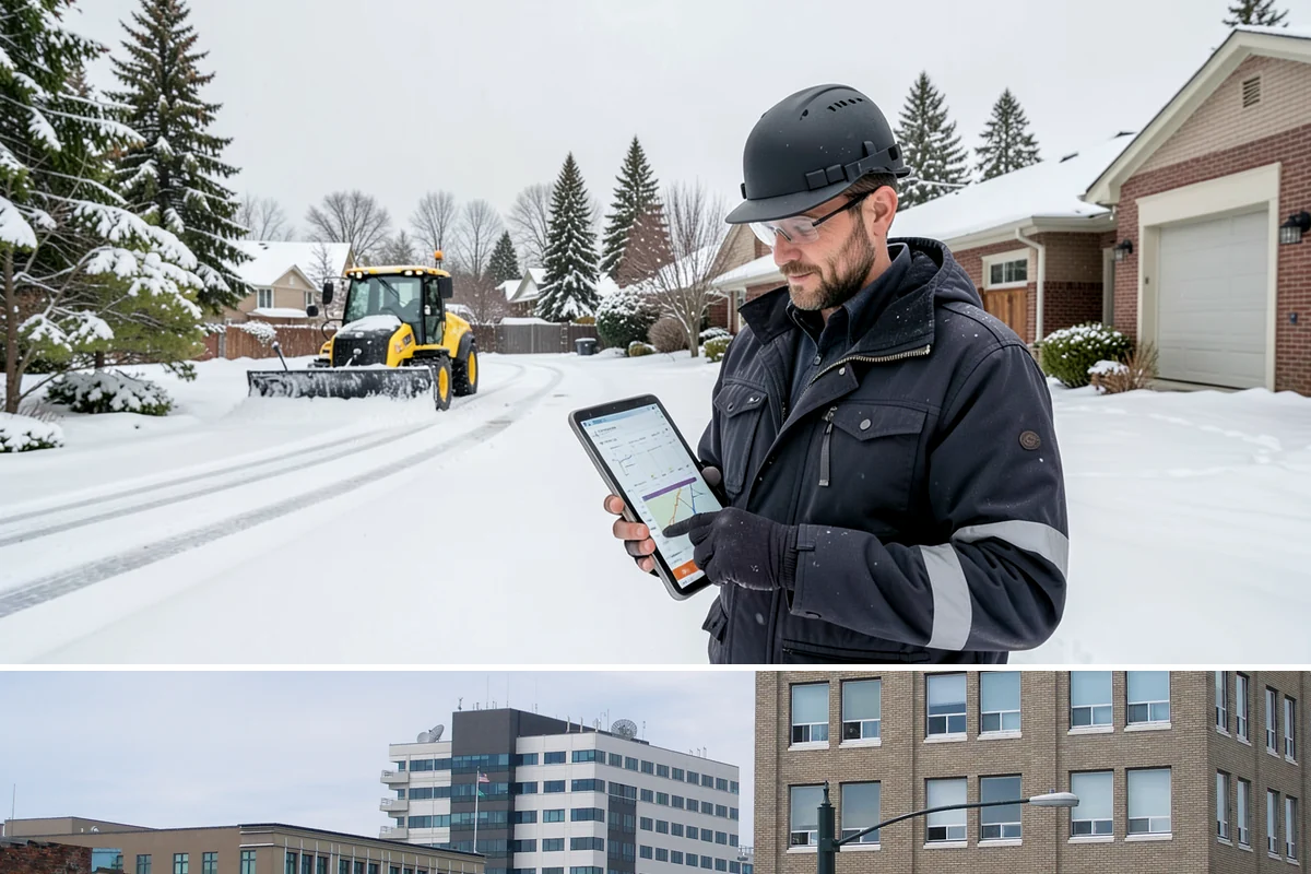Utility Access Clearing in Everett, Snohomish County, WA - Maintained after each snowfall throughout the winter season so critical access is never blocked.