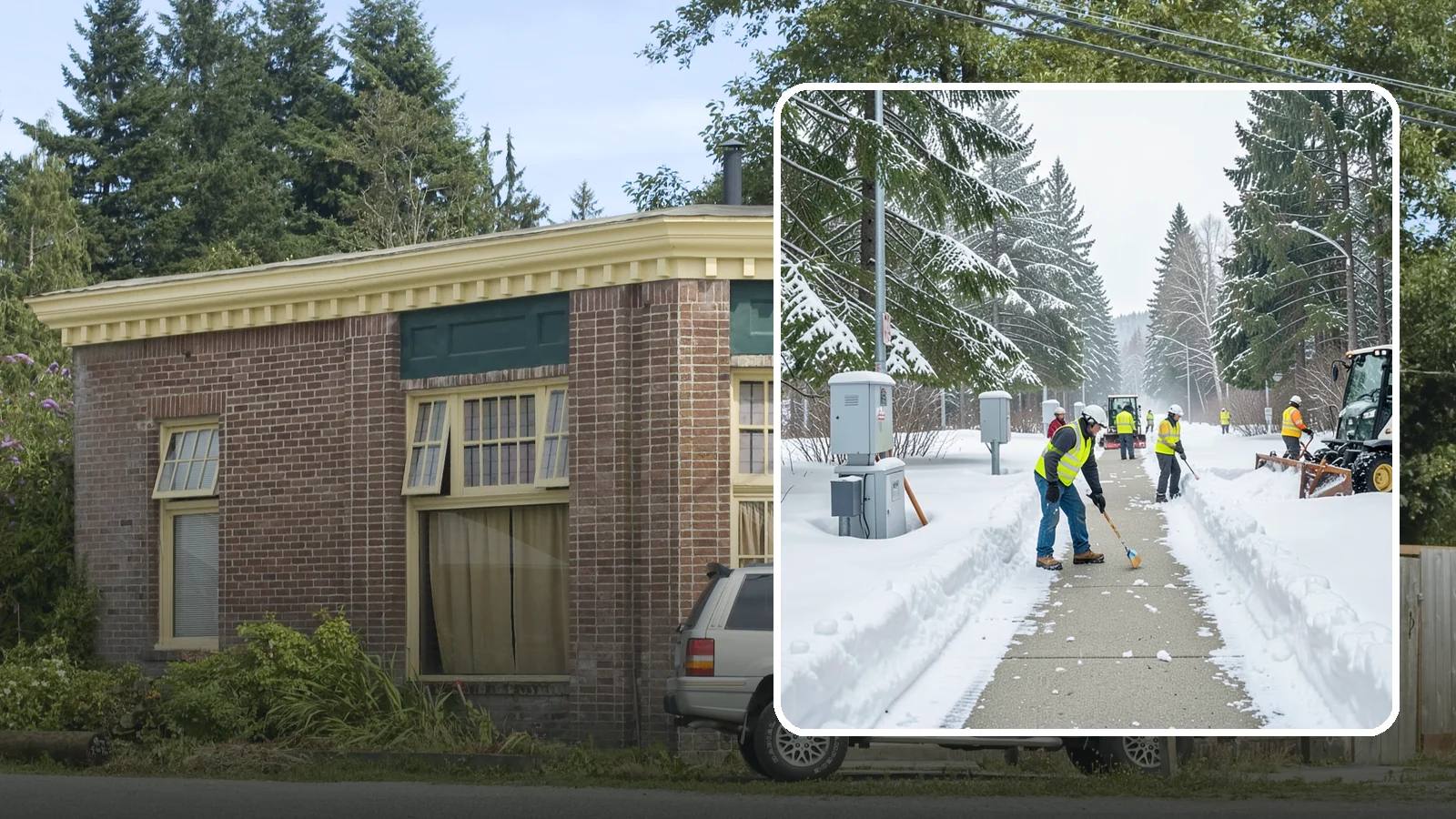 Utility Access Clearing in Hamilton, Skagit County, WA - We clear snow from utility panels, meters, shutoffs, and vaults so crews can reach critical systems in any Western Washington...