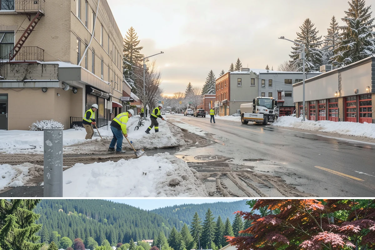 Utility Access Clearing in Index, Snohomish County, WA - Maintained after each snowfall throughout the winter season so critical access is never blocked.