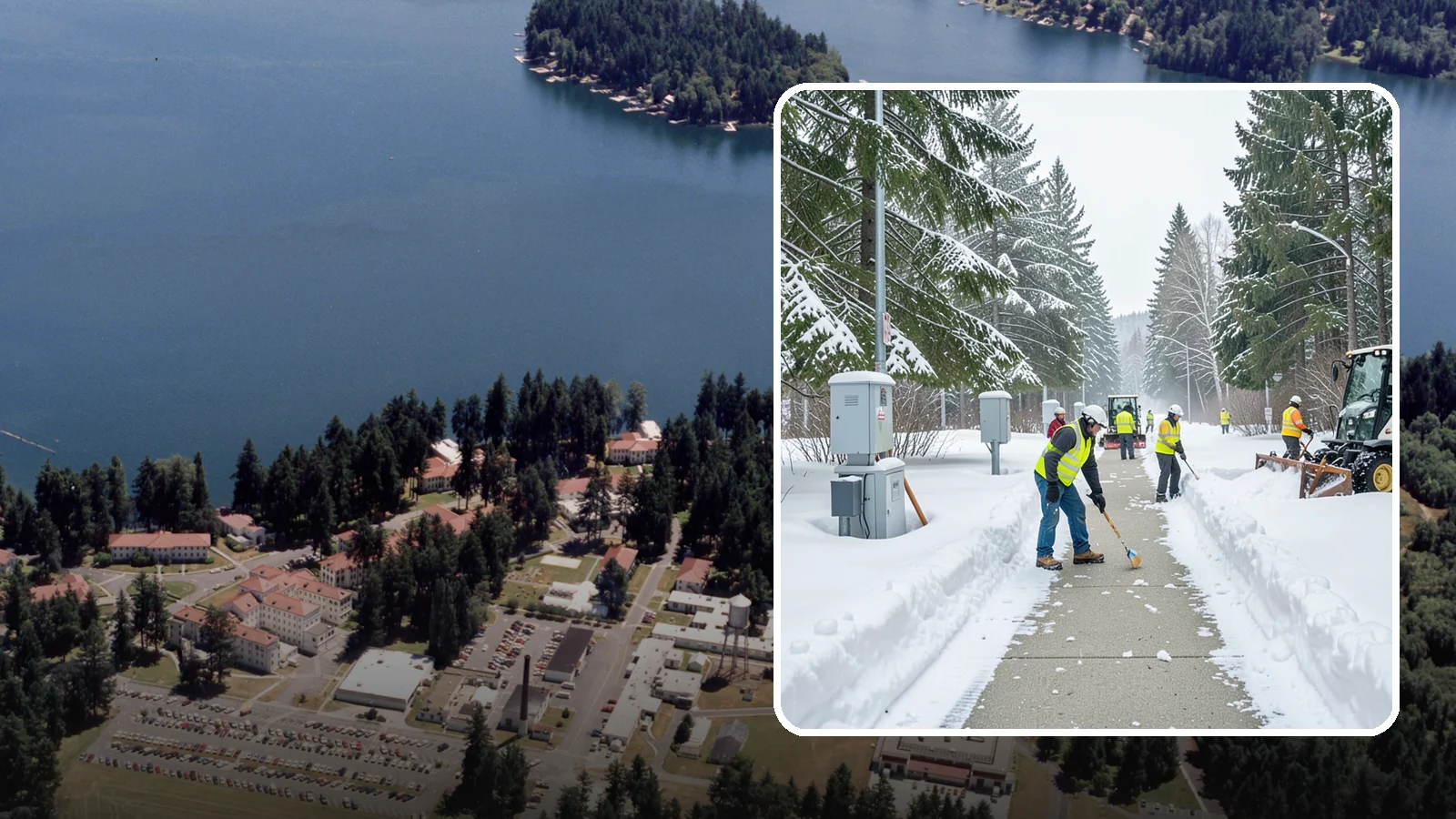 Utility Access Clearing in Lakewood, Pierce County, WA - We clear snow from utility panels, meters, shutoffs, and vaults so crews can reach critical systems in any Western Washington...