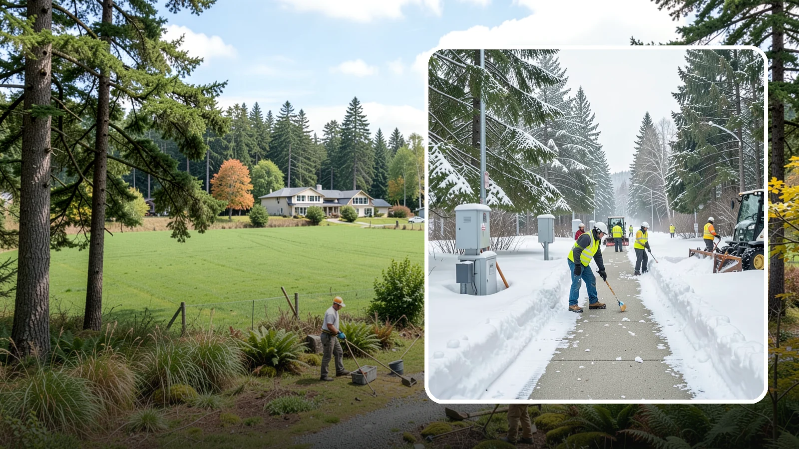 Utility Access Clearing in Lyman, Skagit County, WA - We clear snow from utility panels, meters, shutoffs, and vaults so crews can reach critical systems in any Western Washington...