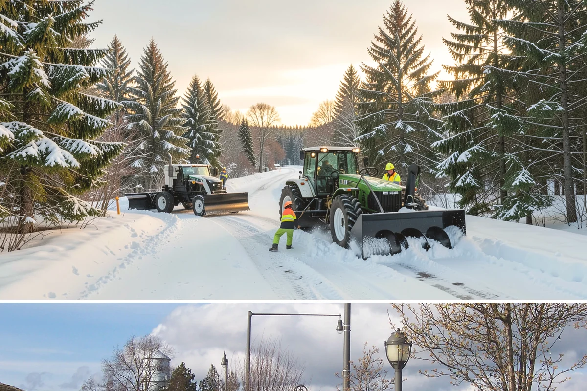Utility Access Clearing in Marysville, Snohomish County, WA - Maintained after each snowfall throughout the winter season so critical access is never blocked.