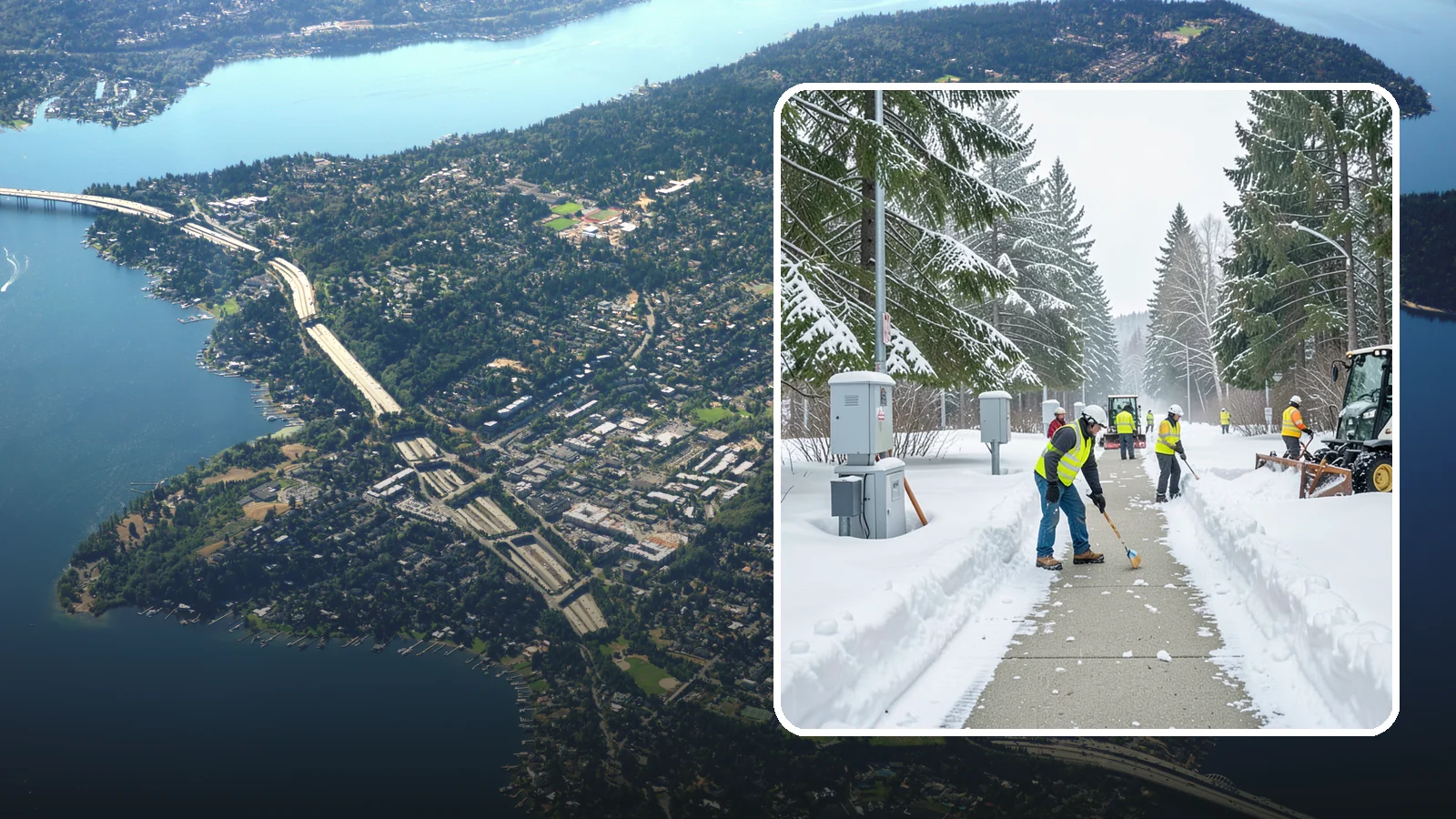 Utility Access Clearing in Mercer Island, King County, WA - We clear snow from utility panels, meters, shutoffs, and vaults so crews can reach critical systems in any Western Washington...