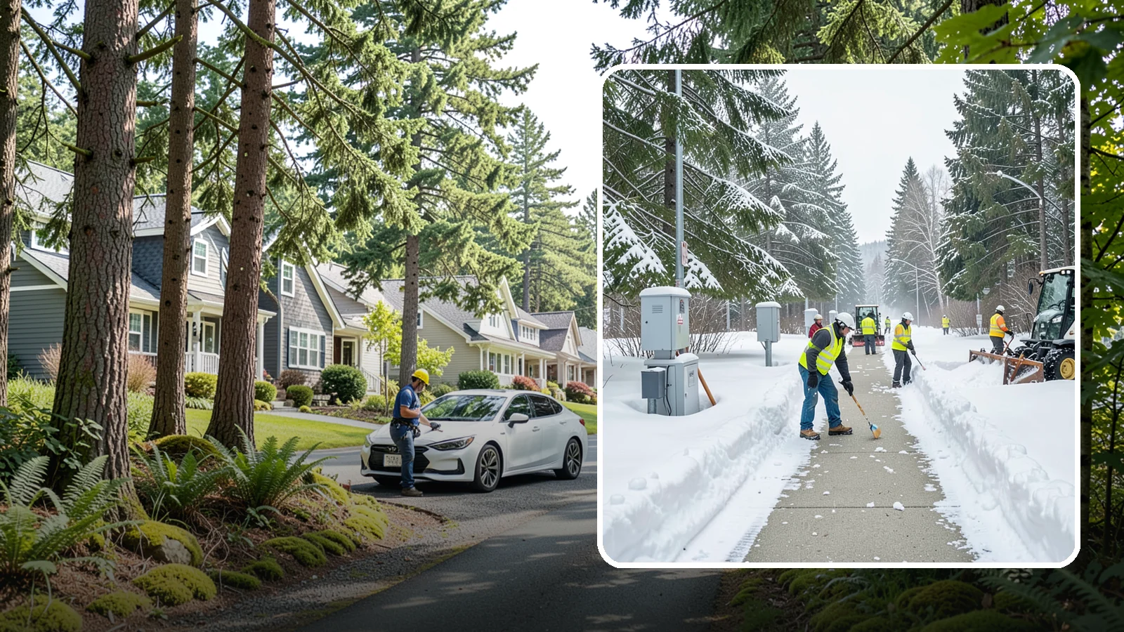 Utility Access Clearing in Normandy Park, King County, WA - We clear snow from utility panels, meters, shutoffs, and vaults so crews can reach critical systems in any Western Washington...