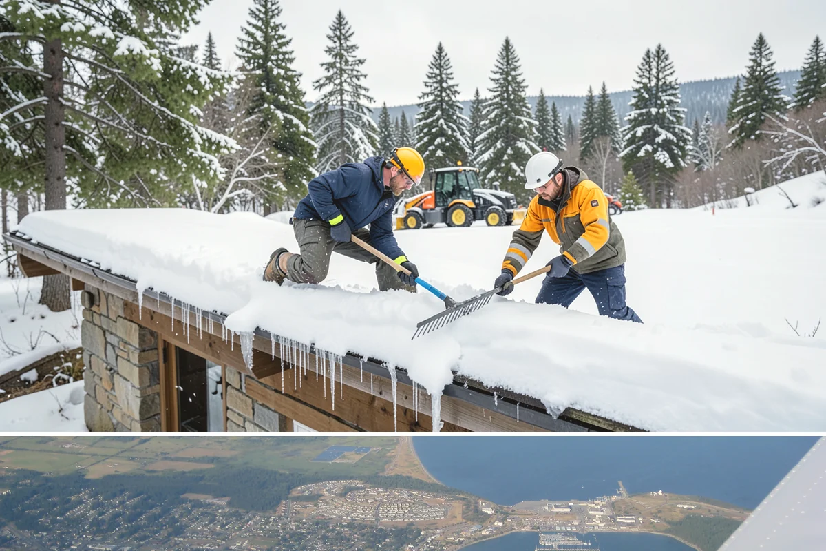 Utility Access Clearing in Oak Harbor, Island County, WA - Maintained after each snowfall throughout the winter season so critical access is never blocked.