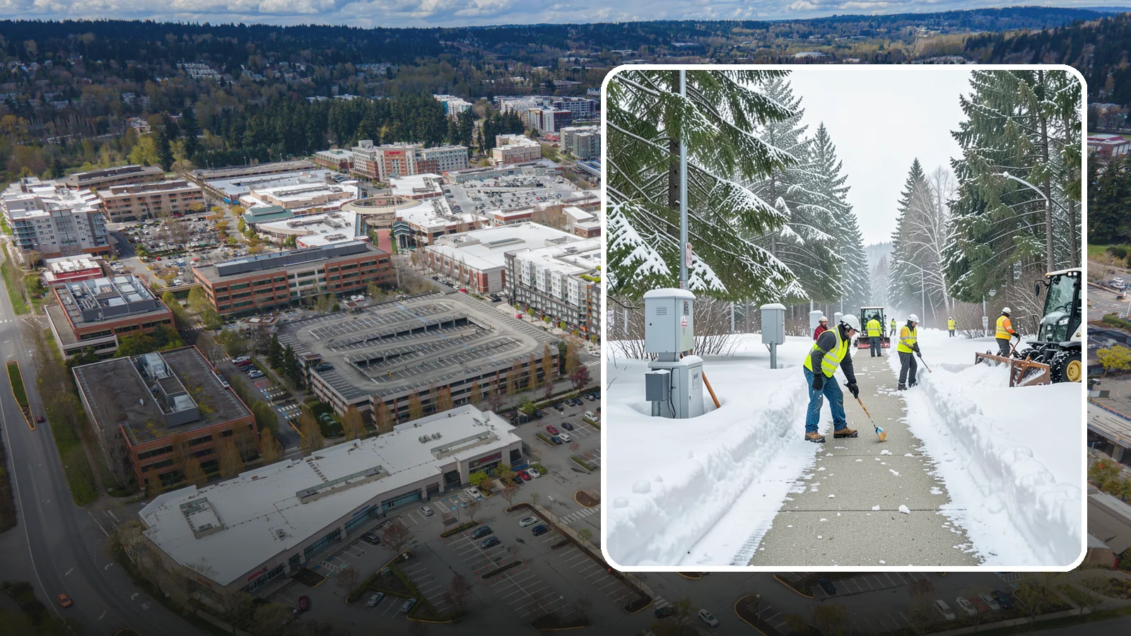 Utility Access Clearing in Redmond, King County, WA - We clear snow from utility panels, meters, shutoffs, and vaults so crews can reach critical systems in any Western Washington...