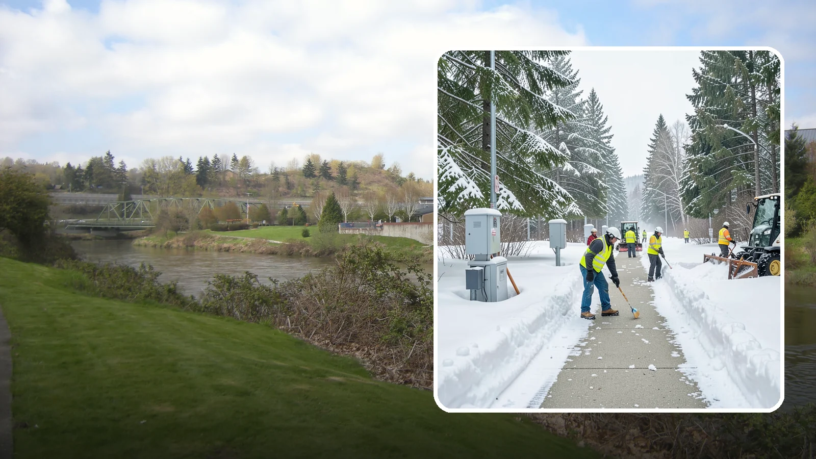 Utility Access Clearing in Tukwila, King County, WA - We clear snow from utility panels, meters, shutoffs, and vaults so crews can reach critical systems in any Western Washington...
