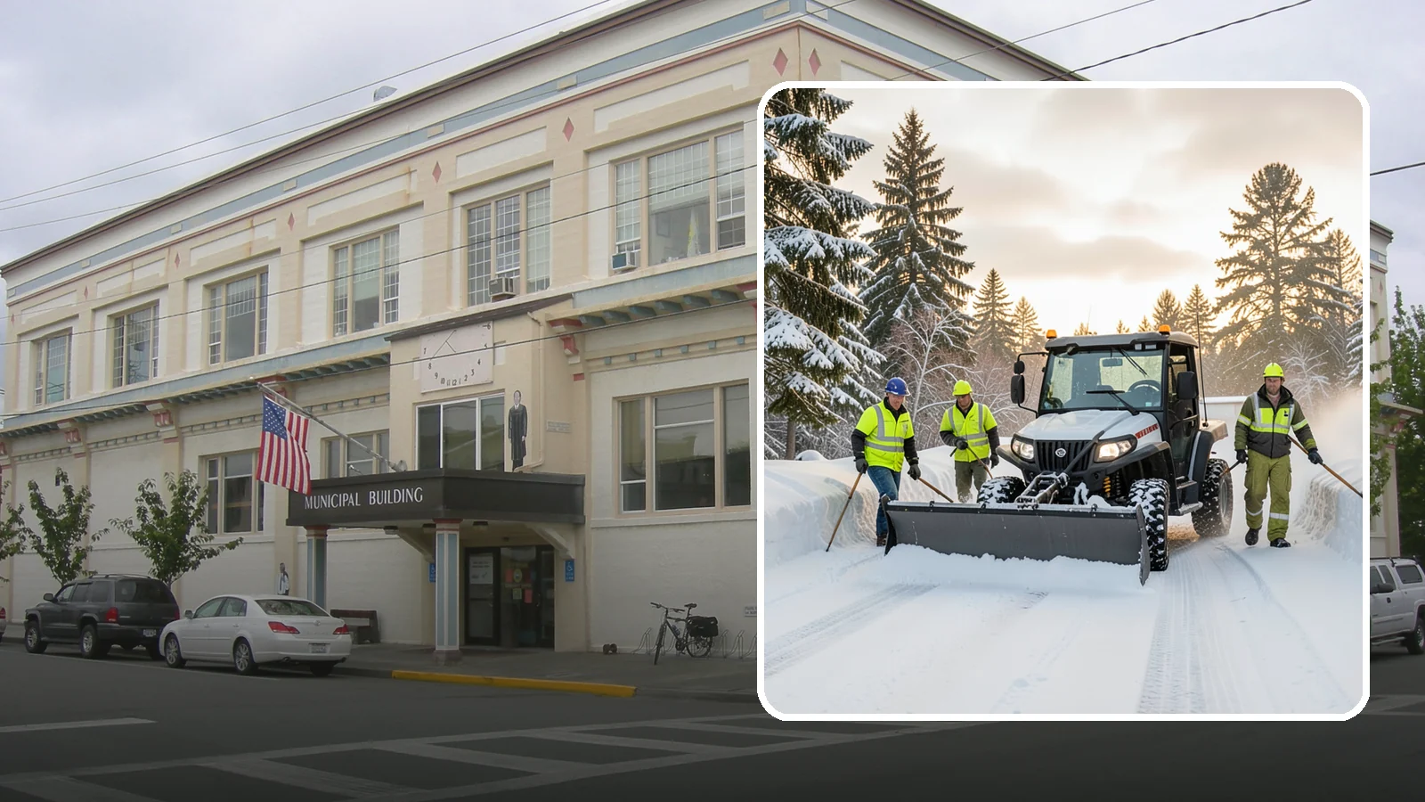 UTV Snow Plowing in Anacortes, Skagit County, WA - Our UTV plow units combine maneuverability with more pushing power for medium-sized properties and complexes.