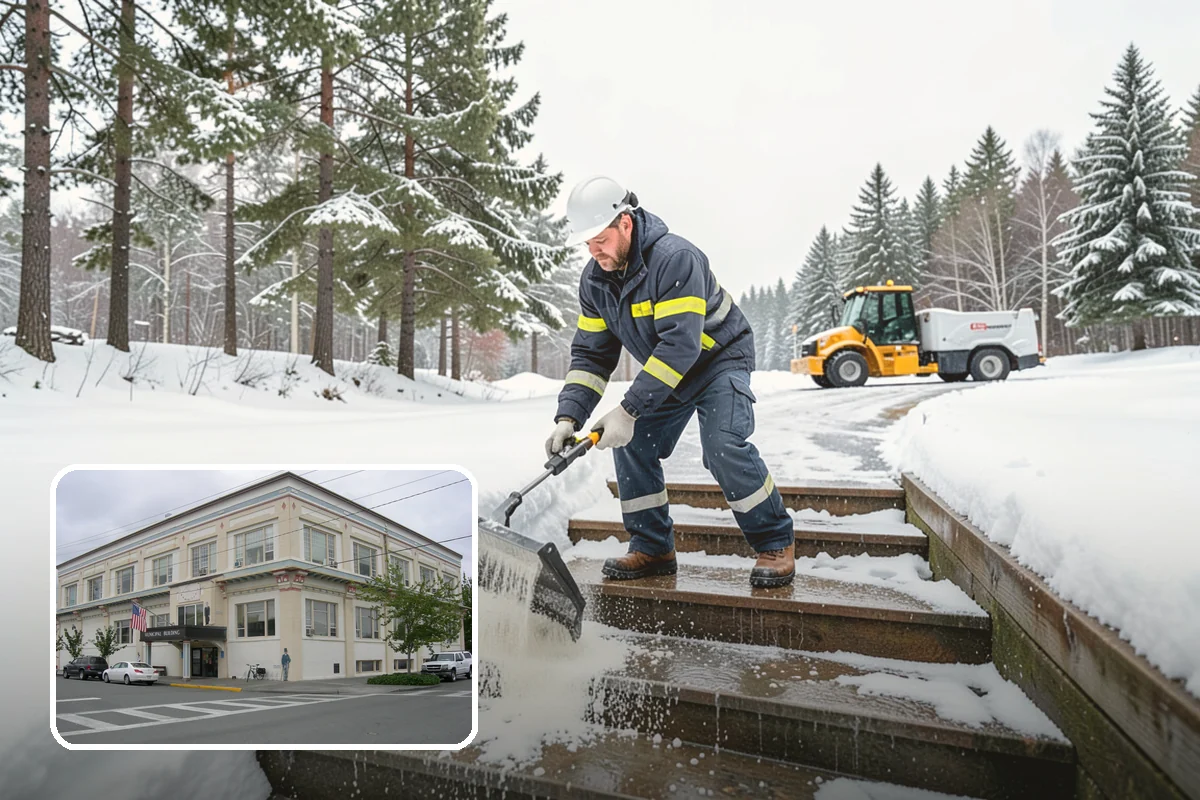 UTV Snow Plowing in Anacortes, Skagit County, WA - More pushing power than an ATV