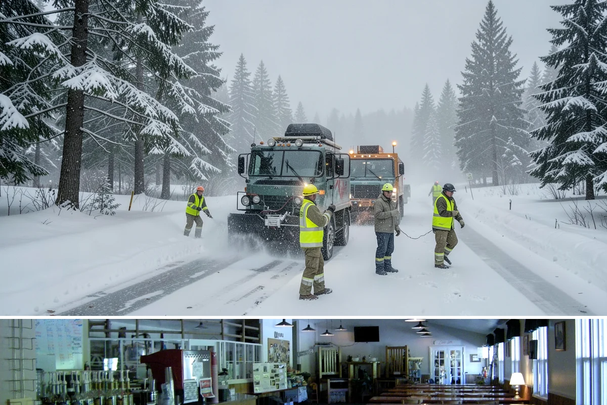UTV Snow Plowing in Black Diamond, King County, WA - UTV plowing is in steady demand across the core snow months of December through February.