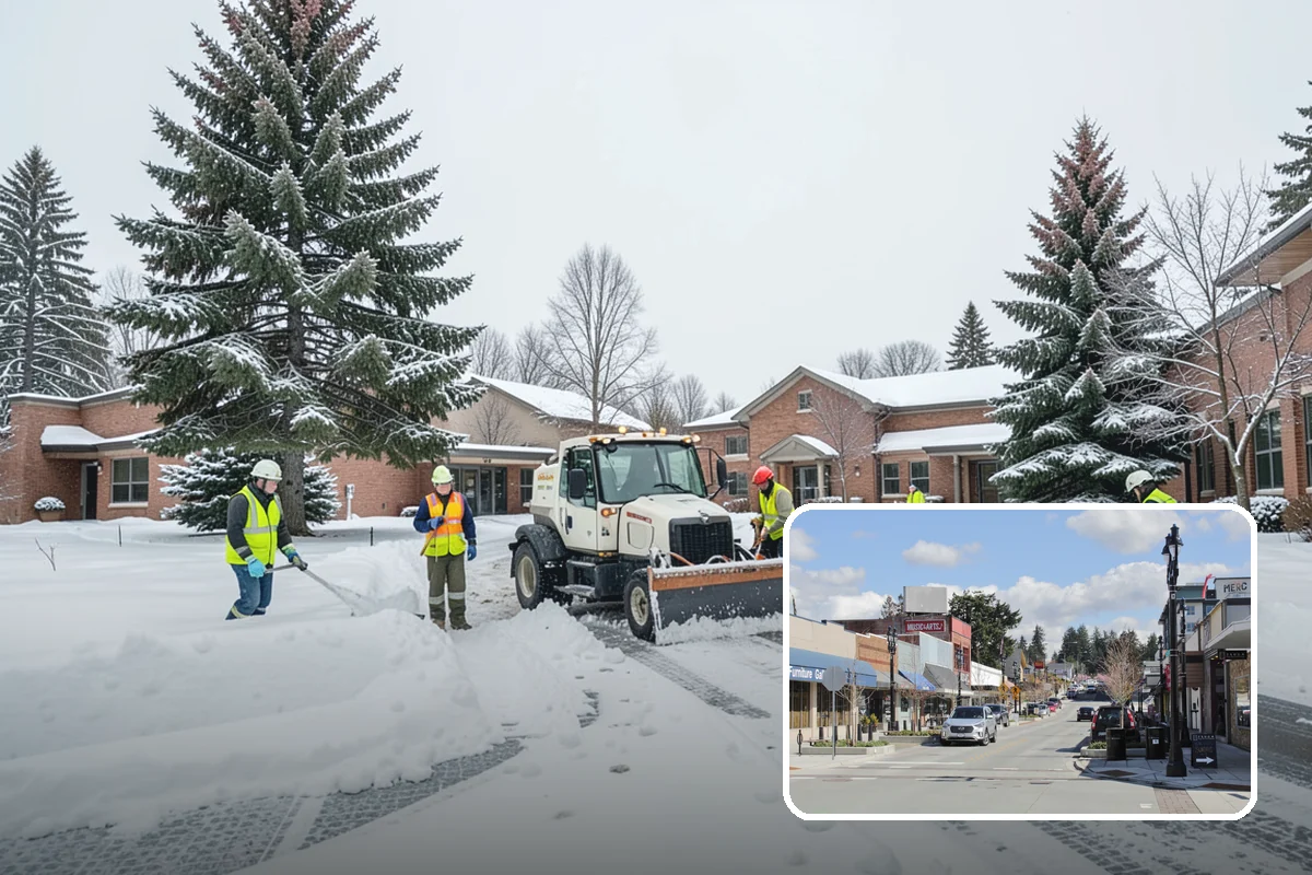 UTV Snow Plowing in Bothell, King County, WA - More pushing power than an ATV