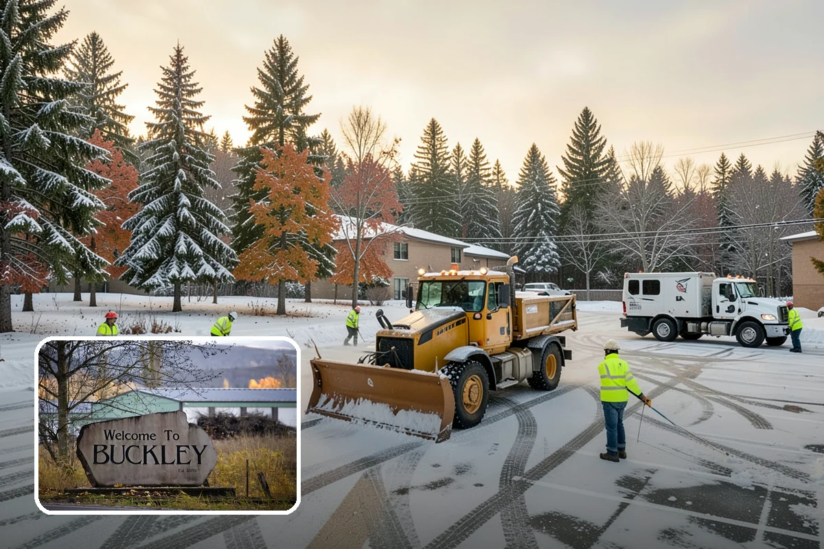 UTV Snow Plowing in Buckley, Pierce County, WA - More pushing power than an ATV