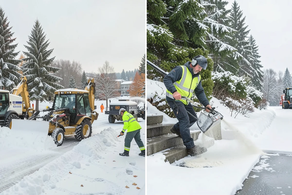 UTV Snow Plowing in Burlington, Skagit County, WA - Assess the site's access points and snow volume