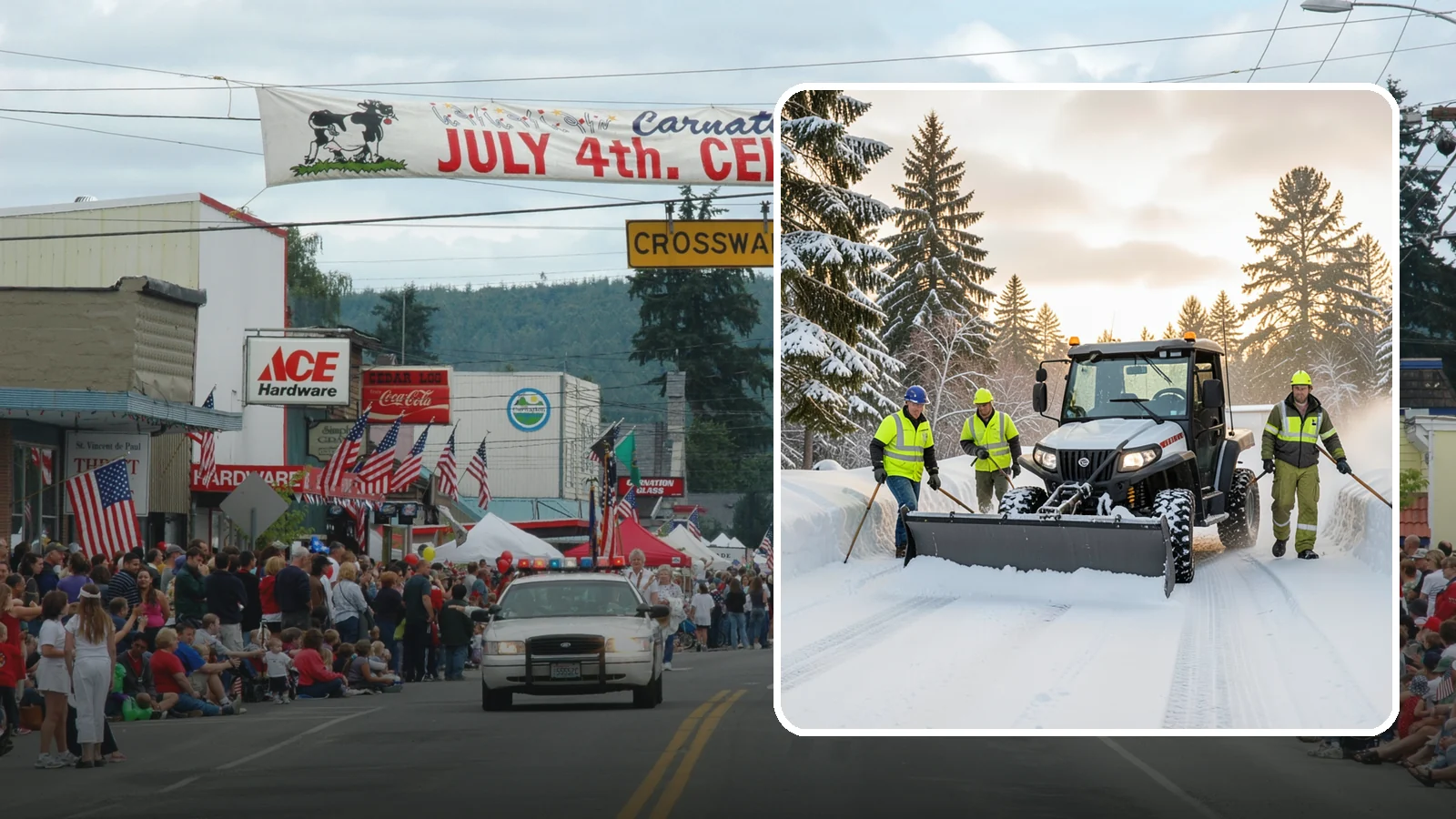 UTV Snow Plowing in Carnation, King County, WA - Our UTV plow units combine maneuverability with more pushing power for medium-sized properties and complexes.