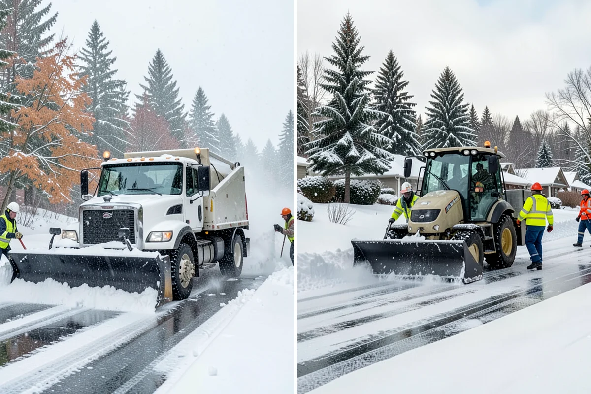 UTV Snow Plowing in Clyde Hill, King County, WA - Assess the site's access points and snow volume