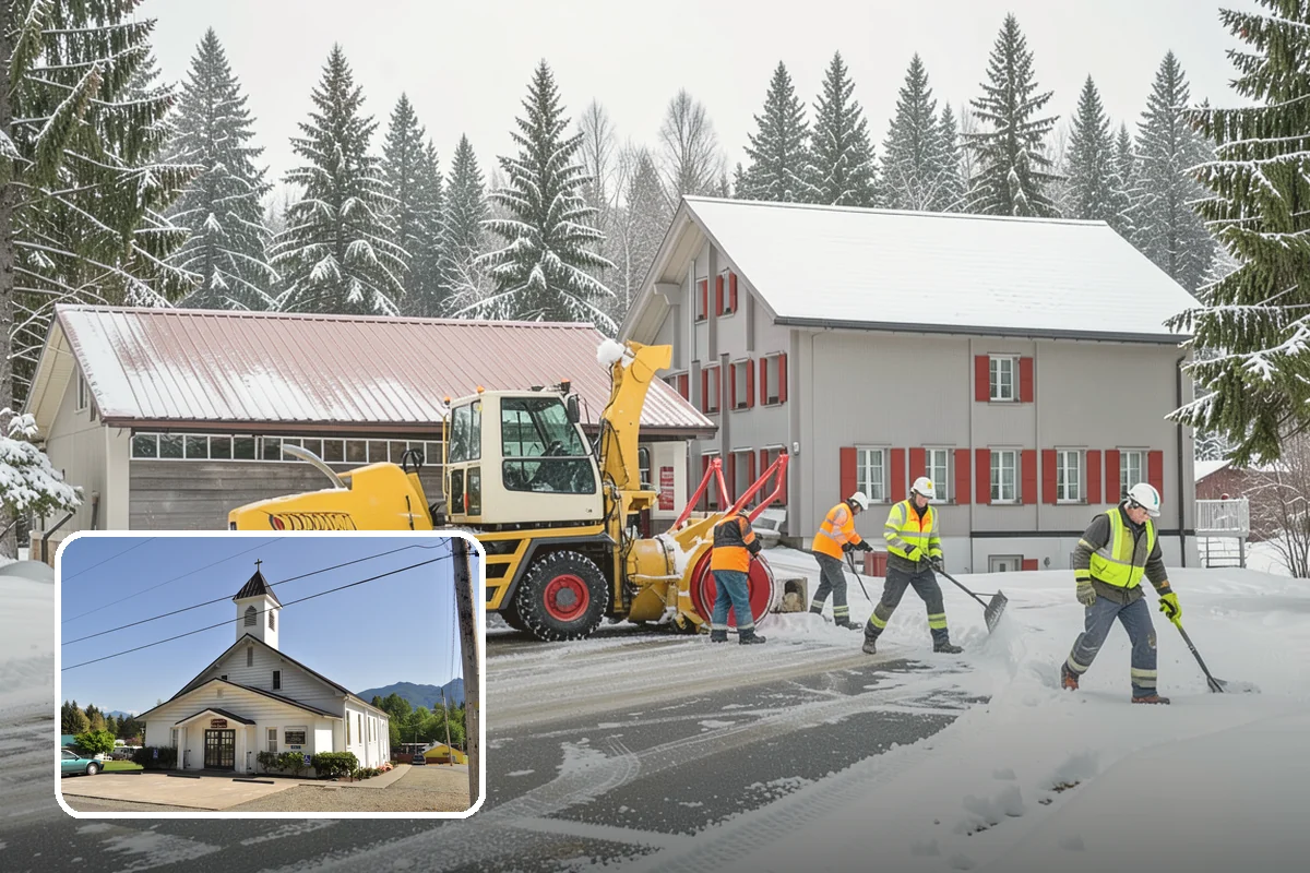 UTV Snow Plowing in Concrete, Skagit County, WA - More pushing power than an ATV
