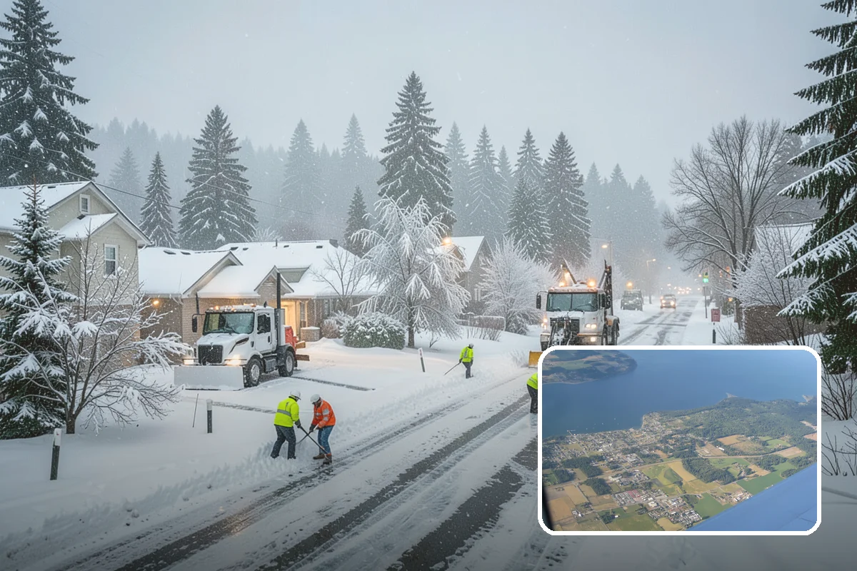 UTV Snow Plowing in Coupeville, Island County, WA - More pushing power than an ATV