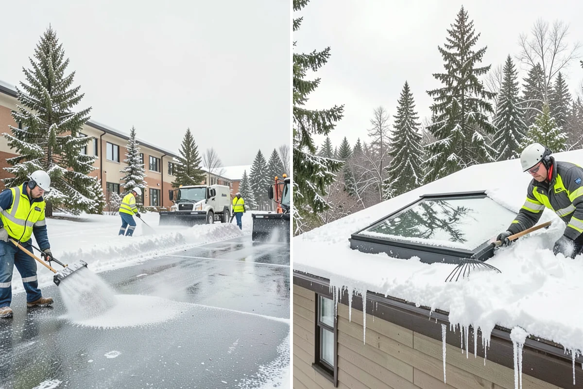UTV Snow Plowing in Covington, King County, WA - Assess the site's access points and snow volume