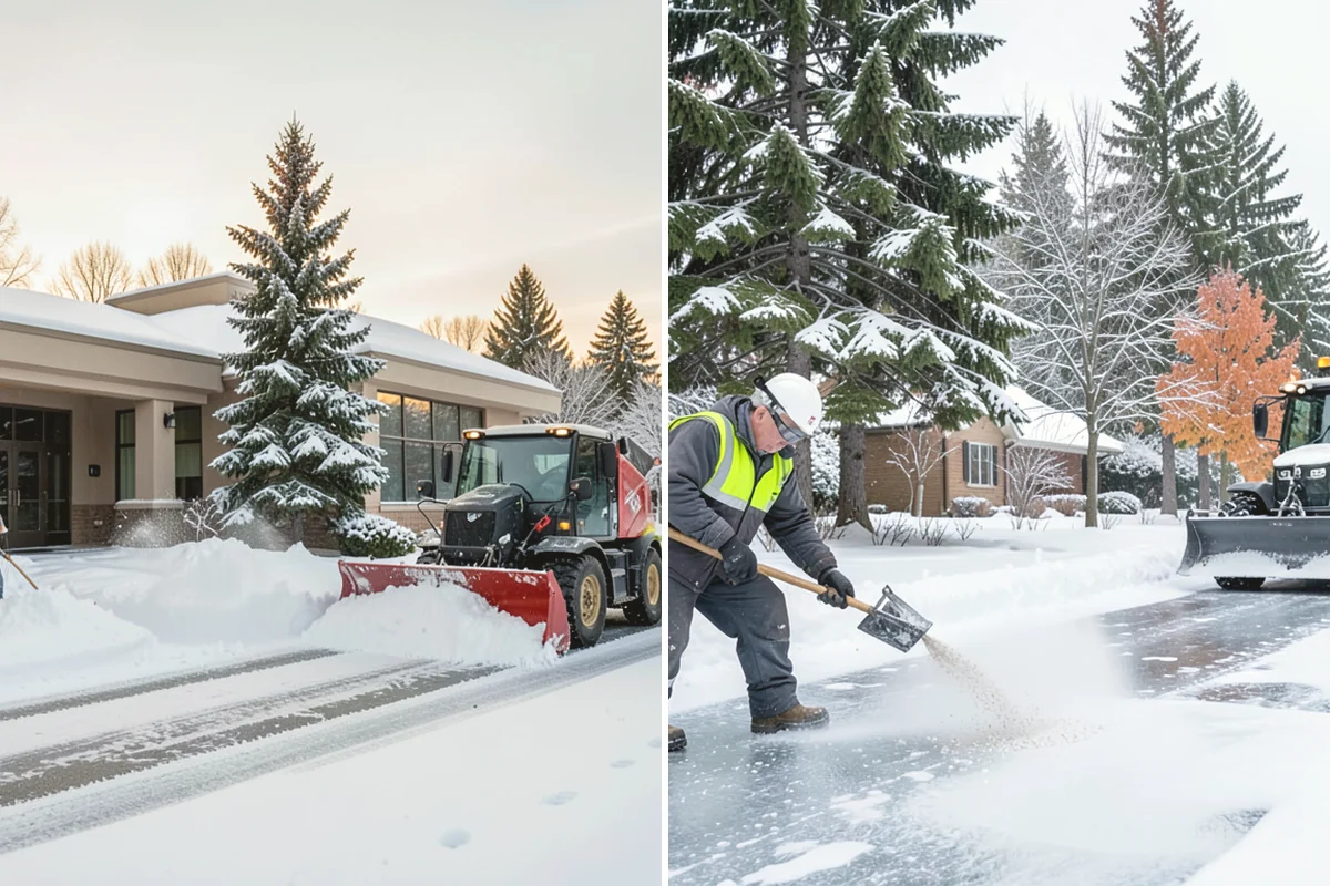 UTV Snow Plowing in Duvall, King County, WA - Assess the site's access points and snow volume