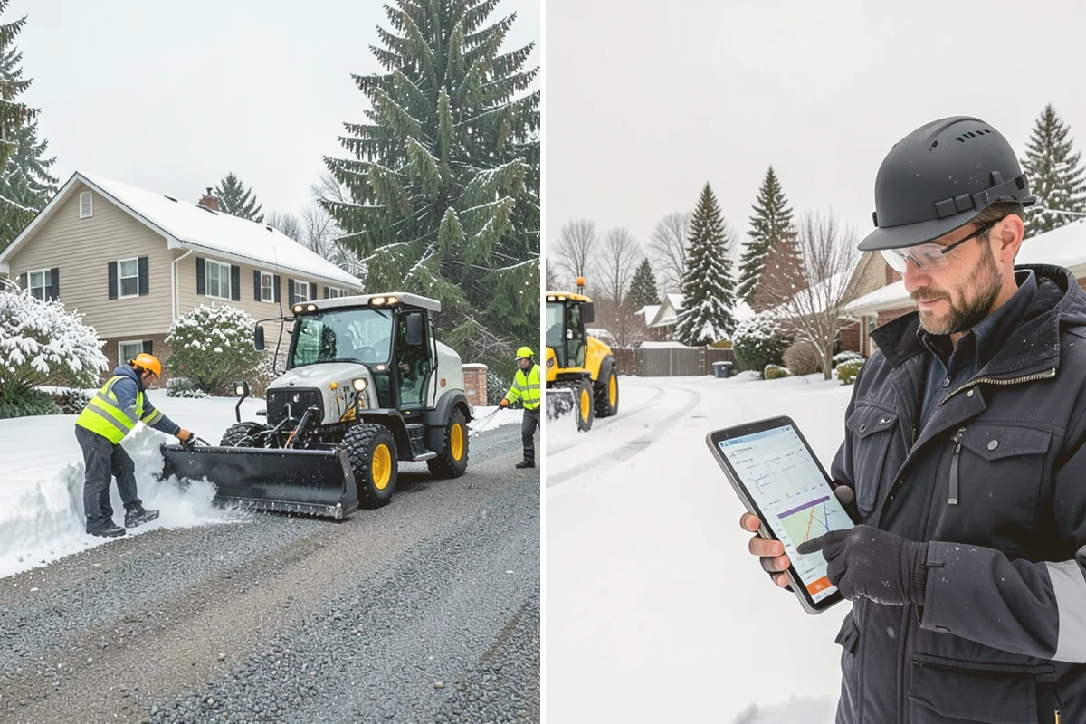 UTV Snow Plowing in Eatonville, Pierce County, WA - Assess the site's access points and snow volume