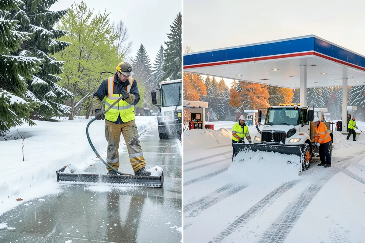 UTV Snow Plowing in Enumclaw, King County, WA - Assess the site's access points and snow volume