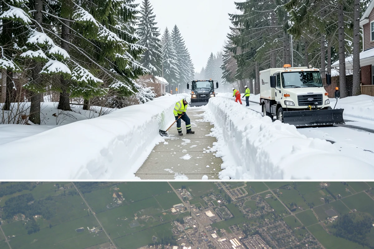 UTV Snow Plowing in Enumclaw, King County, WA - UTV plowing is in steady demand across the core snow months of December through February.
