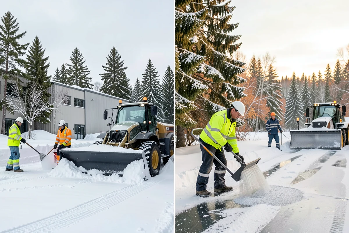 UTV Snow Plowing in Federal Way, King County, WA - Assess the site's access points and snow volume