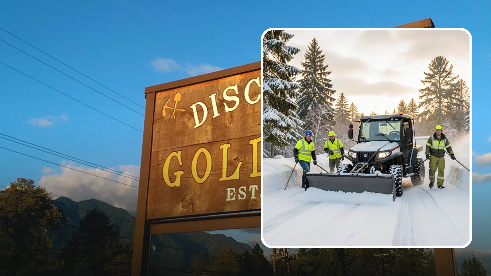 UTV Snow Plowing in Gold Bar, Snohomish County, WA - Our UTV plow units combine maneuverability with more pushing power for medium-sized properties and complexes.