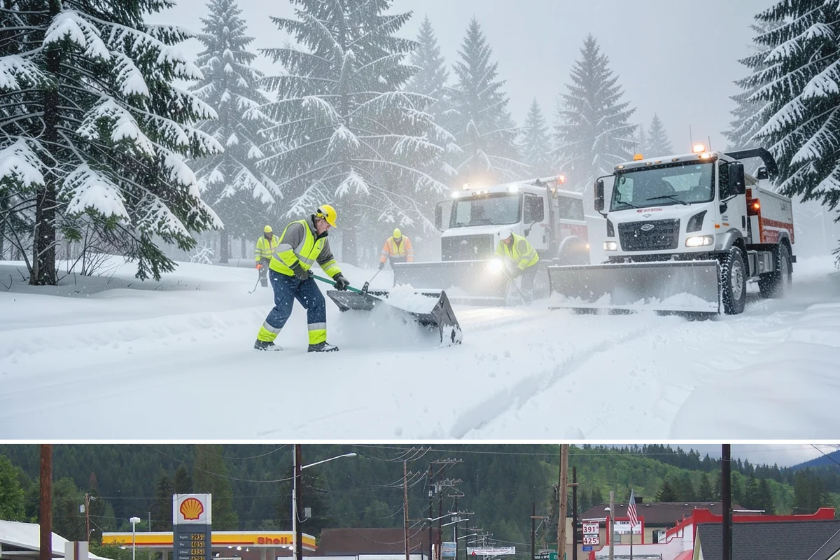 UTV Snow Plowing in Granite Falls, Snohomish County, WA - UTV plowing is in steady demand across the core snow months of December through February.