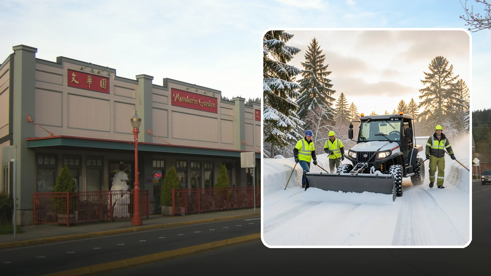 UTV Snow Plowing in Issaquah, King County, WA - Our UTV plow units combine maneuverability with more pushing power for medium-sized properties and complexes.