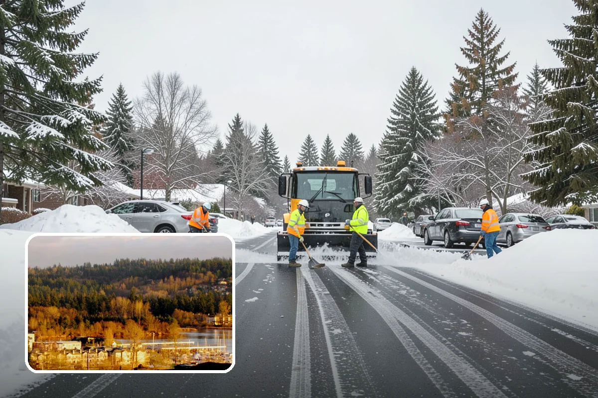 UTV Snow Plowing in Kenmore, King County, WA - More pushing power than an ATV