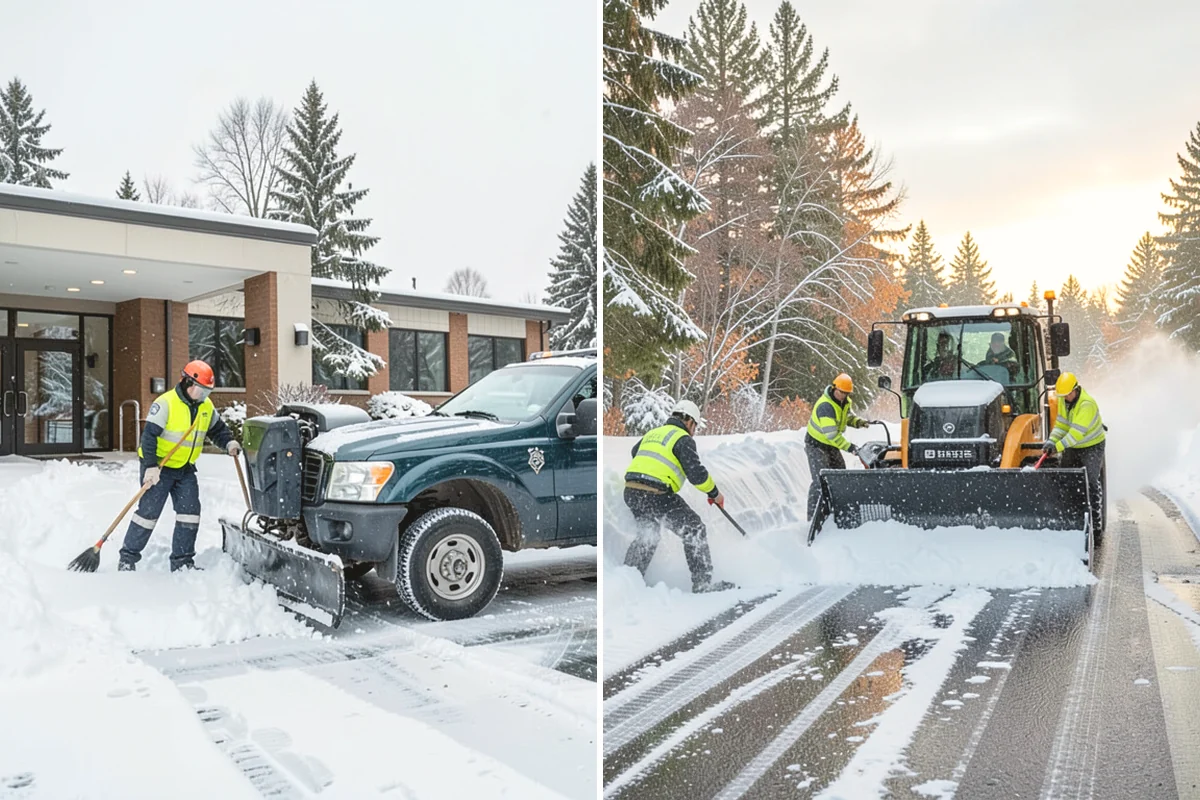 UTV Snow Plowing in La Conner, Skagit County, WA - Assess the site's access points and snow volume