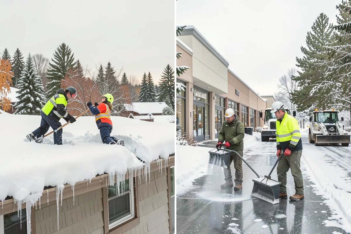 UTV Snow Plowing in Langley, Island County, WA - Assess the site's access points and snow volume