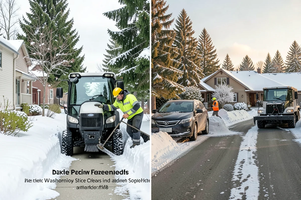UTV Snow Plowing in Lyman, Skagit County, WA - Assess the site's access points and snow volume