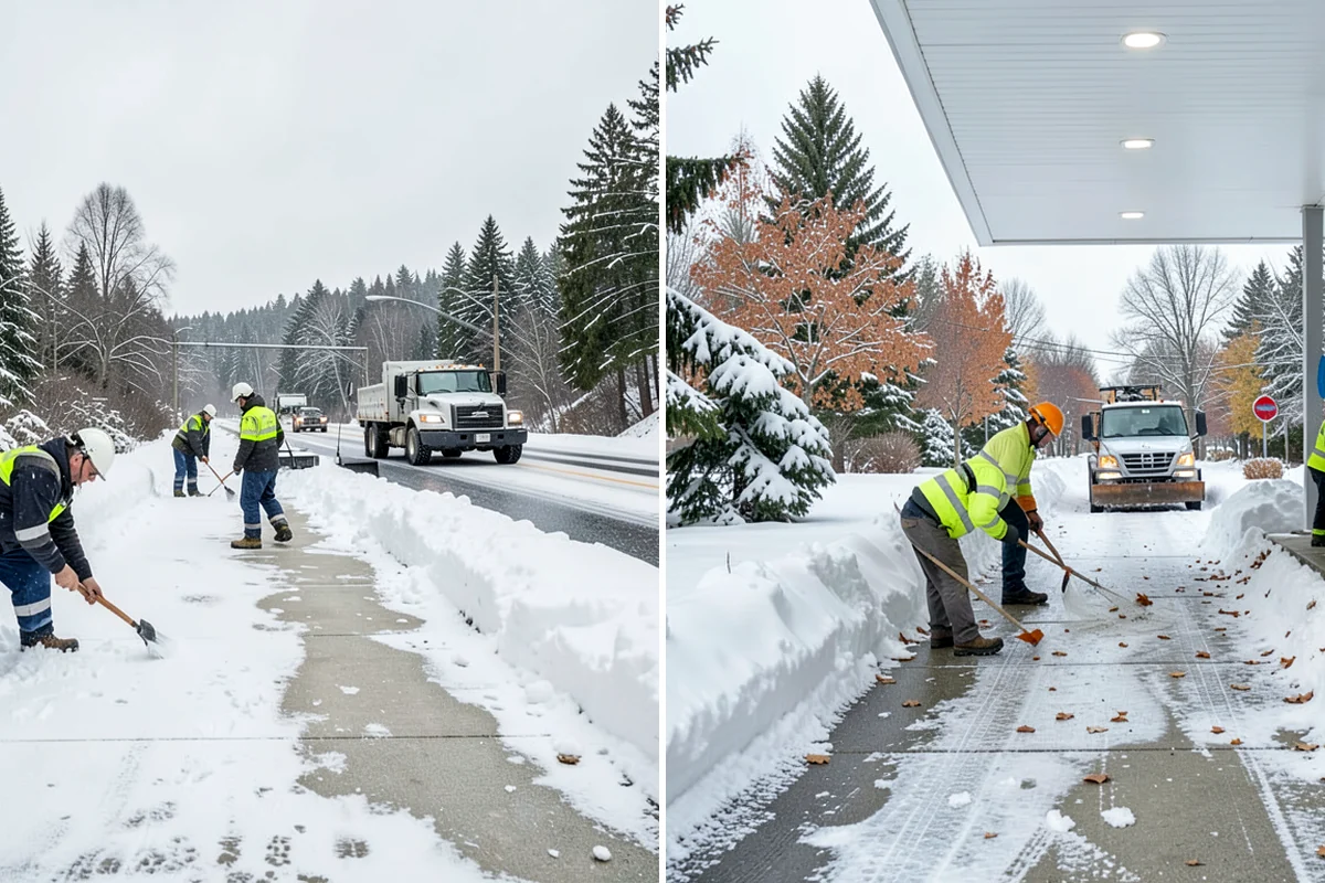 UTV Snow Plowing in Maple Valley, King County, WA - Assess the site's access points and snow volume