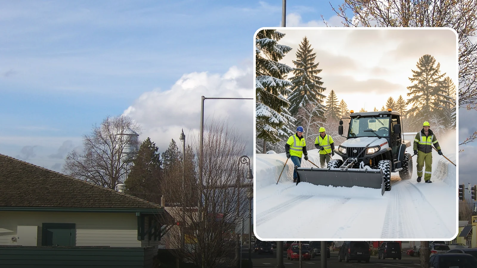 UTV Snow Plowing in Marysville, Snohomish County, WA - Our UTV plow units combine maneuverability with more pushing power for medium-sized properties and complexes.