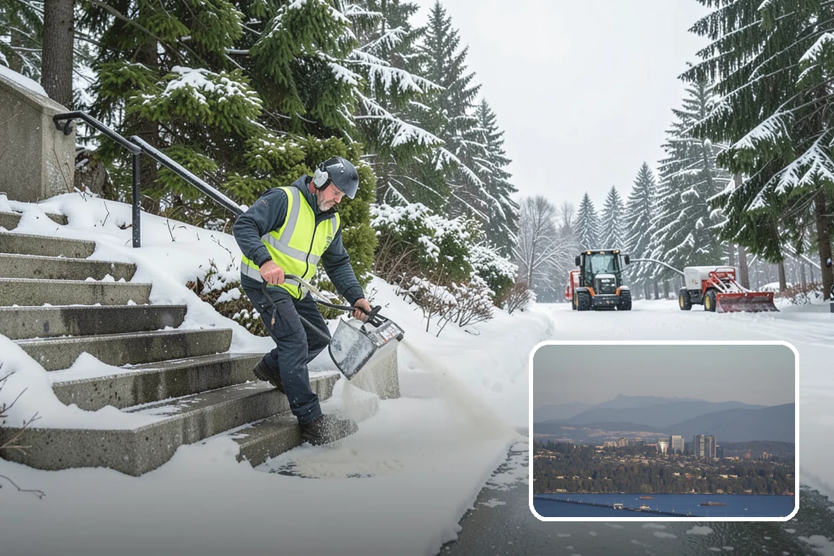 UTV Snow Plowing in Medina, King County, WA - More pushing power than an ATV