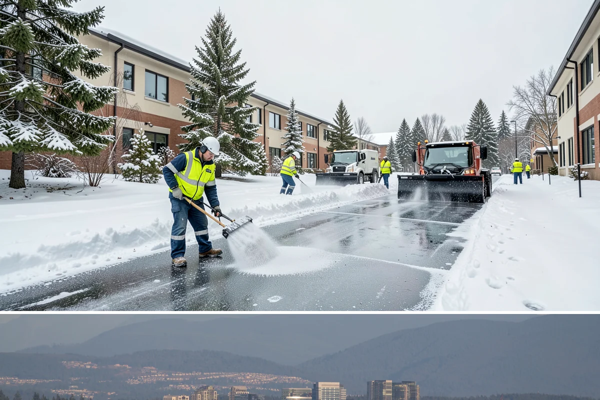 UTV Snow Plowing in Medina, King County, WA - UTV plowing is in steady demand across the core snow months of December through February.