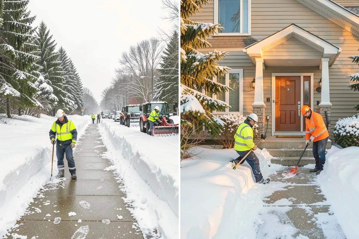UTV Snow Plowing in Milton, King County, WA - Assess the site's access points and snow volume