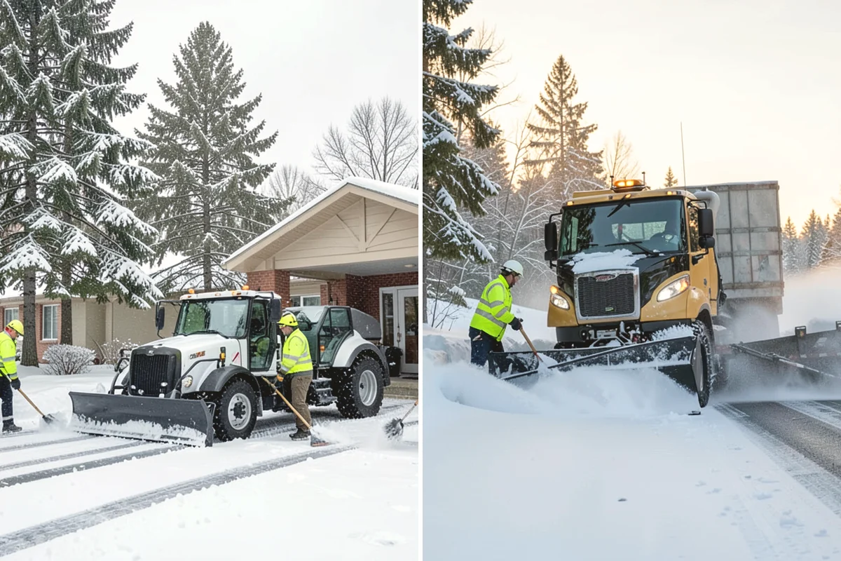 UTV Snow Plowing in Monroe, Snohomish County, WA - Assess the site's access points and snow volume