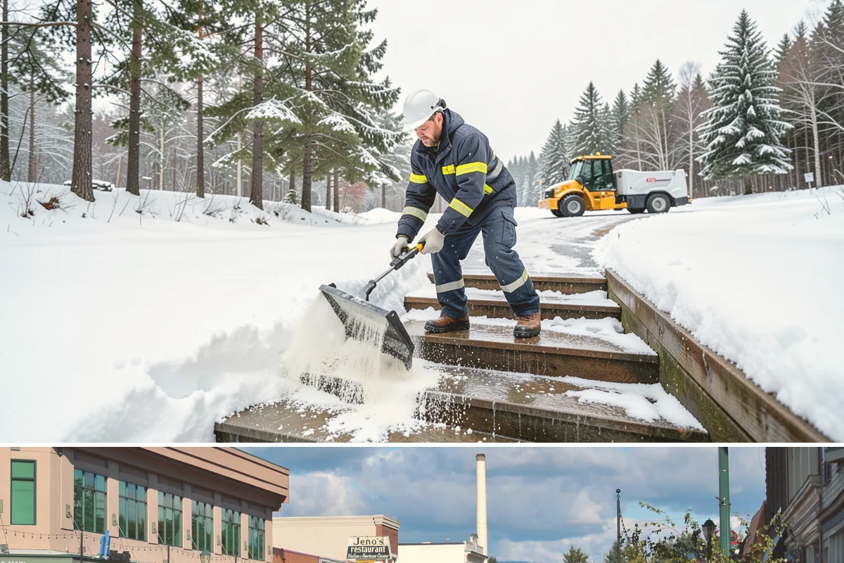 UTV Snow Plowing in Monroe, Snohomish County, WA - UTV plowing is in steady demand across the core snow months of December through February.