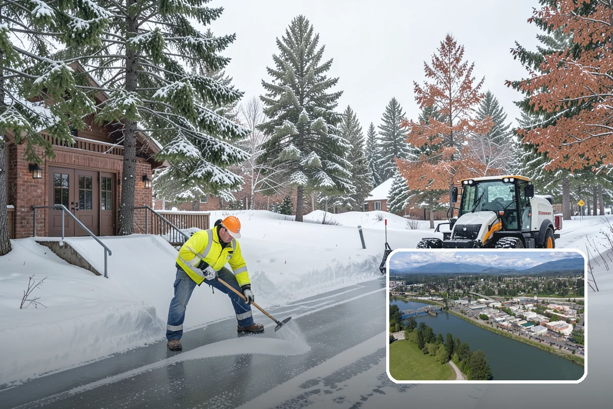 UTV Snow Plowing in Mount Vernon, Skagit County, WA - More pushing power than an ATV